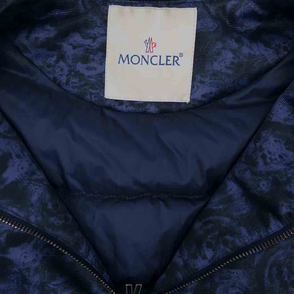 MONCLER モンクレール BOOM レザー 切替 ダウン ジャケット 1【中古】