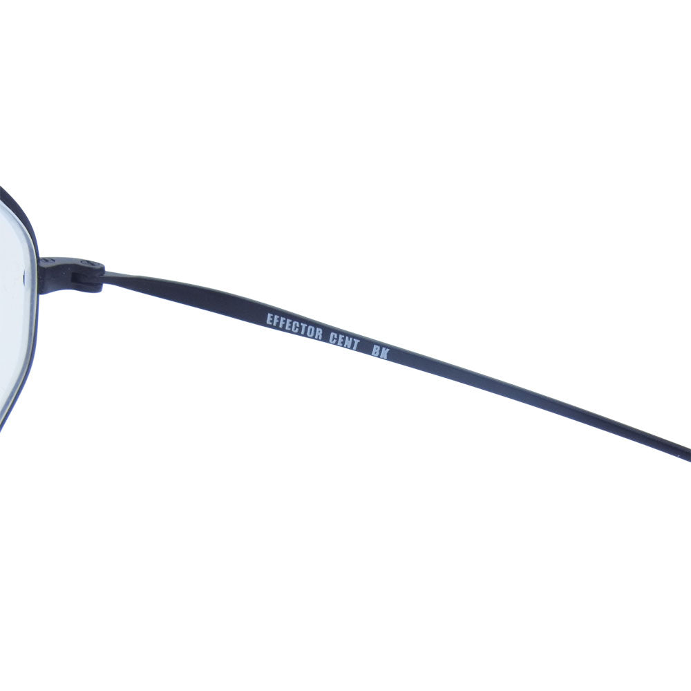 EFFECTOR エフェクター CENT セント メガネ 眼鏡 度入り アイウェア 日本製 ブラック系 表記無し【中古】