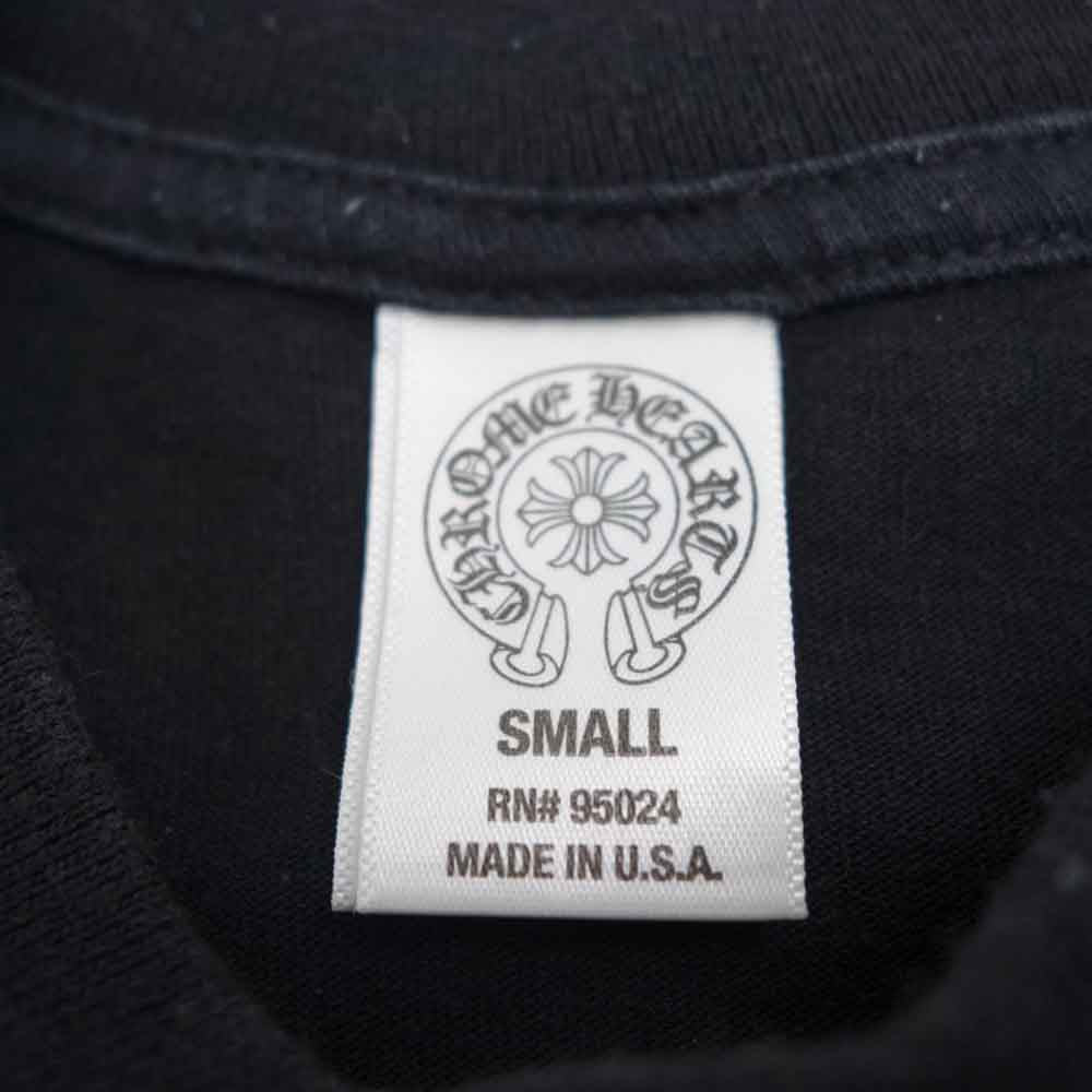 CHROME HEARTS クロムハーツ（原本無） 国内正規品 東京限定 CHプラス TOKYO バックプリント ポケット付 半袖Tシャツ ブラック系 S【中古】