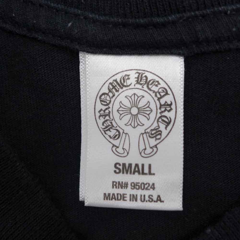 CHROME HEARTS クロムハーツ（原本無） 国内正規品 東京限定 CHプラス TOKYO バックプリント ポケット付 半袖Tシャツ ブラック系 S【中古】