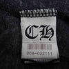 CHROME HEARTS クロムハーツ（原本無） 国内正規品 CHプラス バックプリント メランジ Vネック カットソー 半袖 ダークグレー系 M【中古】