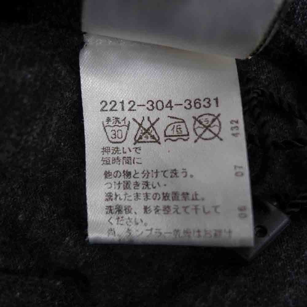 CHROME HEARTS クロムハーツ（原本無） 国内正規品 CHプラス バックプリント メランジ Vネック カットソー 半袖 ダークグレー系 M【中古】