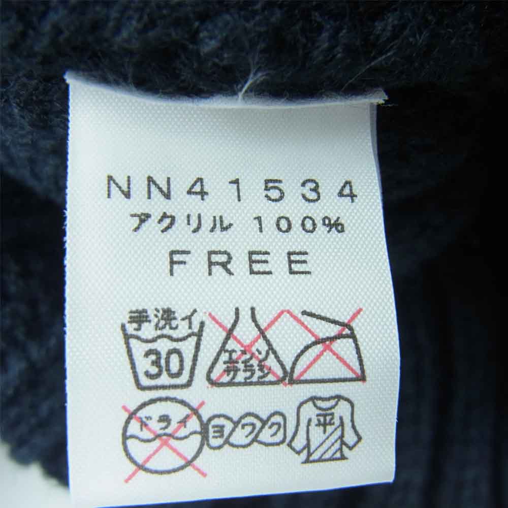 THE NORTH FACE ノースフェイス NN41534 RADIAL BEANIE ラジアル ビーニー ニットキャップ 中国製 ダークネイビー系【中古】