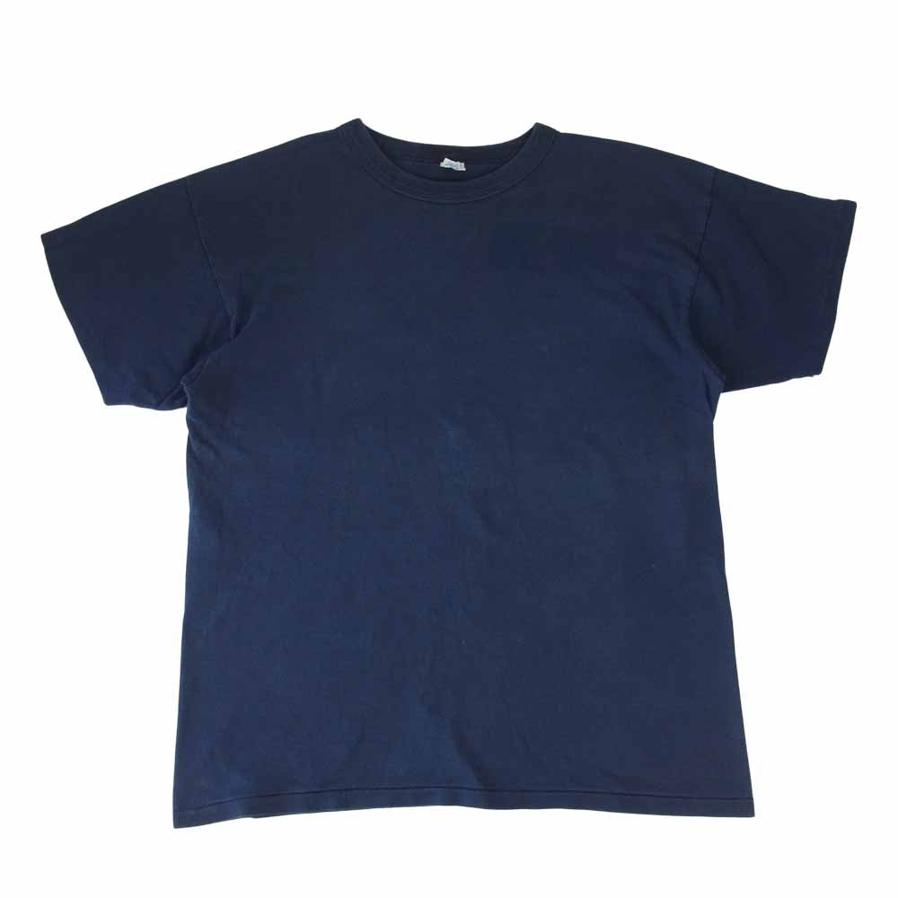 Champion チャンピオン 80‘ｓ トリコタグ tシャツ ネイビー系 L【中古】