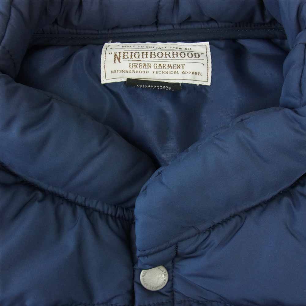 NEIGHBORHOOD ネイバーフッド 122AQNH-JKMO GP E-VEST ナイロン 中綿ベスト ネイビー系 L【中古】