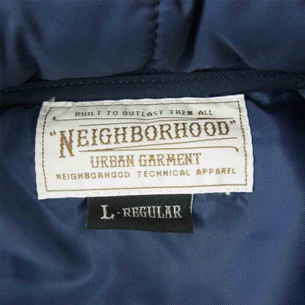 NEIGHBORHOOD ネイバーフッド 122AQNH-JKMO GP E-VEST ナイロン 中綿ベスト ネイビー系 L【中古】