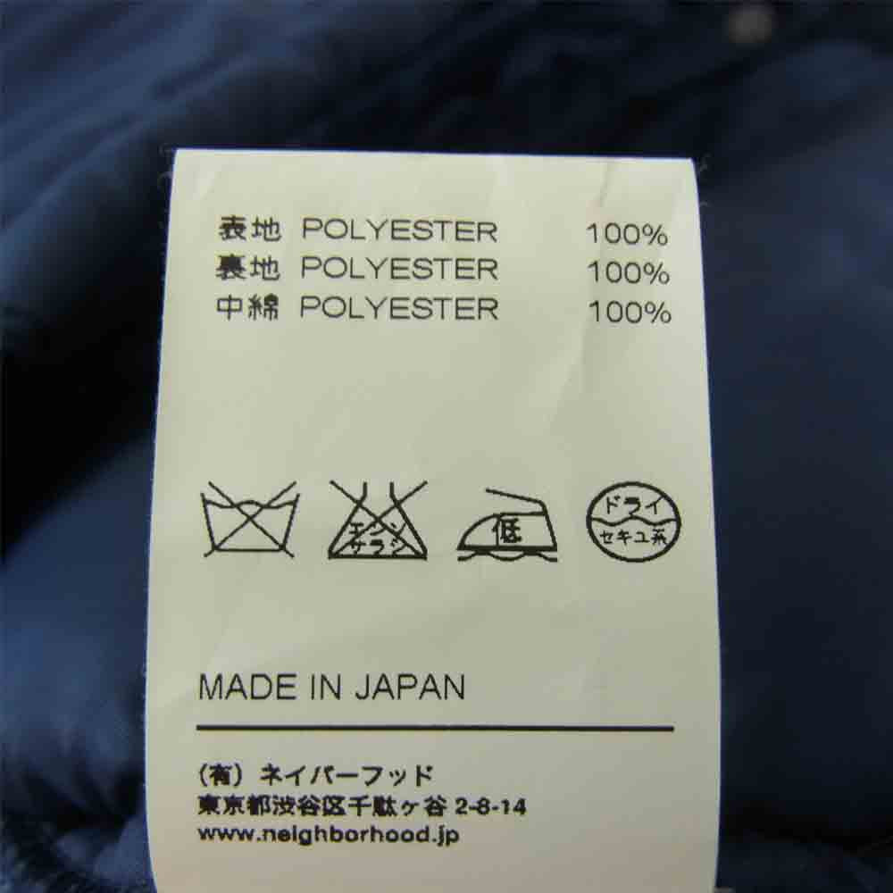 NEIGHBORHOOD ネイバーフッド 122AQNH-JKMO GP E-VEST ナイロン 中綿ベスト ネイビー系 L【中古】