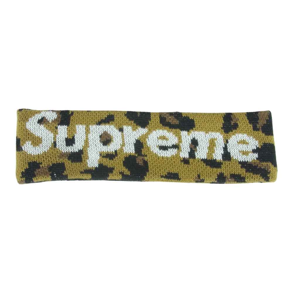 Supreme シュプリーム 18AW NEW ERA BIG LOGO Headband ビック ロゴ ヘアバンド 中国製 黄土色系【中古】