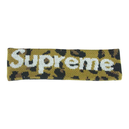 Supreme シュプリーム 18AW NEW ERA BIG LOGO Headband ビック ロゴ ヘアバンド 中国製 黄土色系【中古】