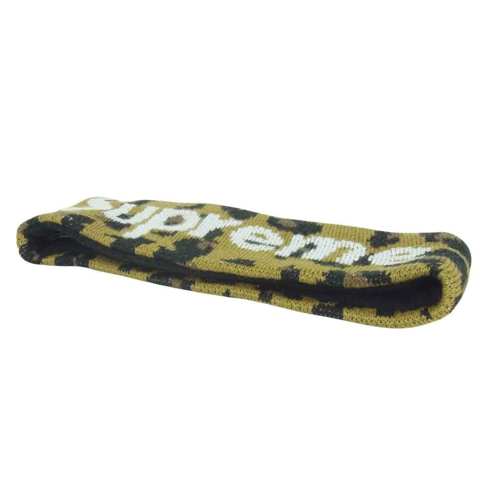 Supreme シュプリーム 18AW NEW ERA BIG LOGO Headband ビック ロゴ ヘアバンド 中国製 黄土色系【中古】