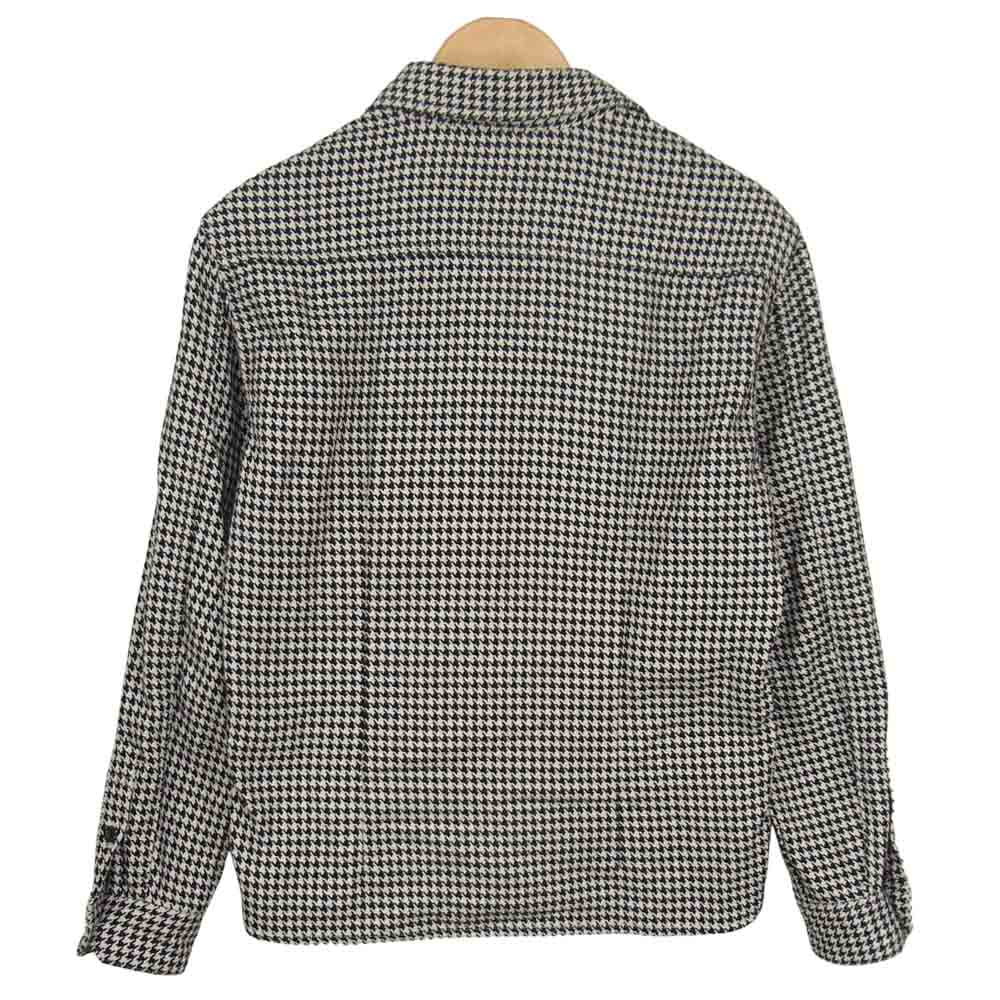 THE FLAT HEAD ザフラットヘッド 千鳥格子 ワークシャツ ブラック系 S【中古】