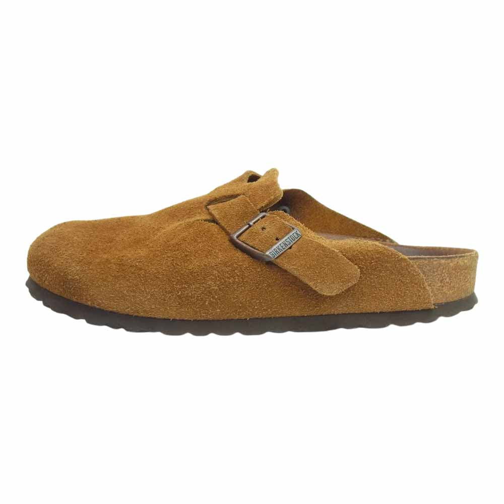 BIRKENSTOCK ビルケンシュトック 60401 BOSTON ボストン スウェード サンダル ライトブラウン系 25cm【中古】