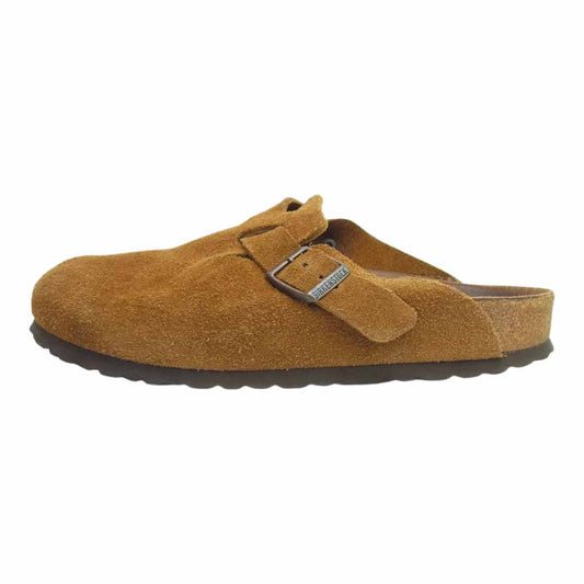 BIRKENSTOCK ビルケンシュトック 60401 BOSTON ボストン スウェード サンダル ライトブラウン系 25cm【中古】