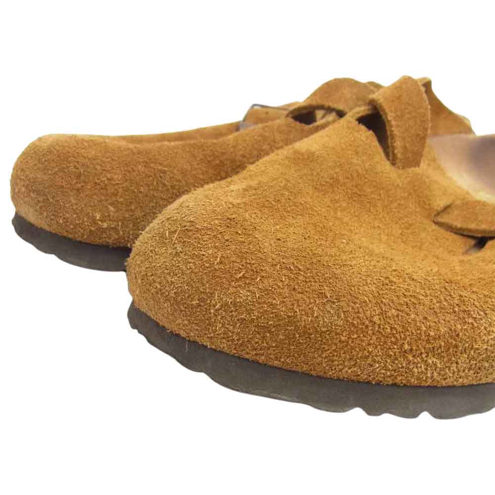 BIRKENSTOCK ビルケンシュトック 60401 BOSTON ボストン スウェード サンダル ライトブラウン系 25cm【中古】