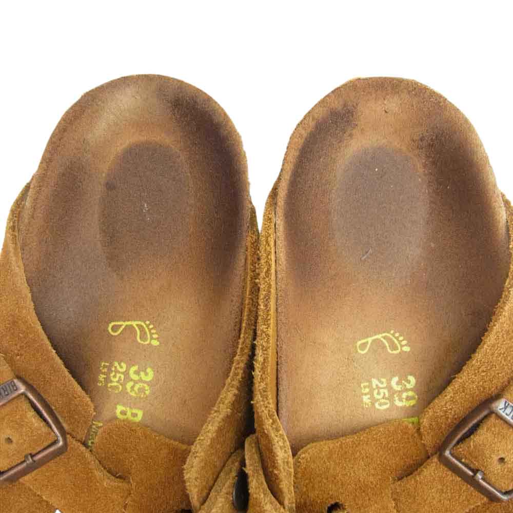 BIRKENSTOCK ビルケンシュトック 60401 BOSTON ボストン スウェード サンダル ライトブラウン系 25cm【中古】