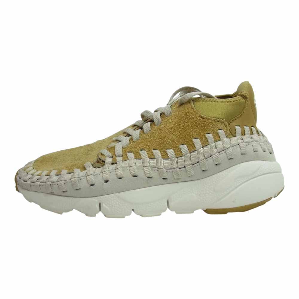 NIKE ナイキ 913929-700 AIR FOOTSCAPE WOVEN CHUKKA QS エア フットスケープ ウーブン チャッカ スニーカー ライトブラウン系 ホワイト系 27㎝【中古】