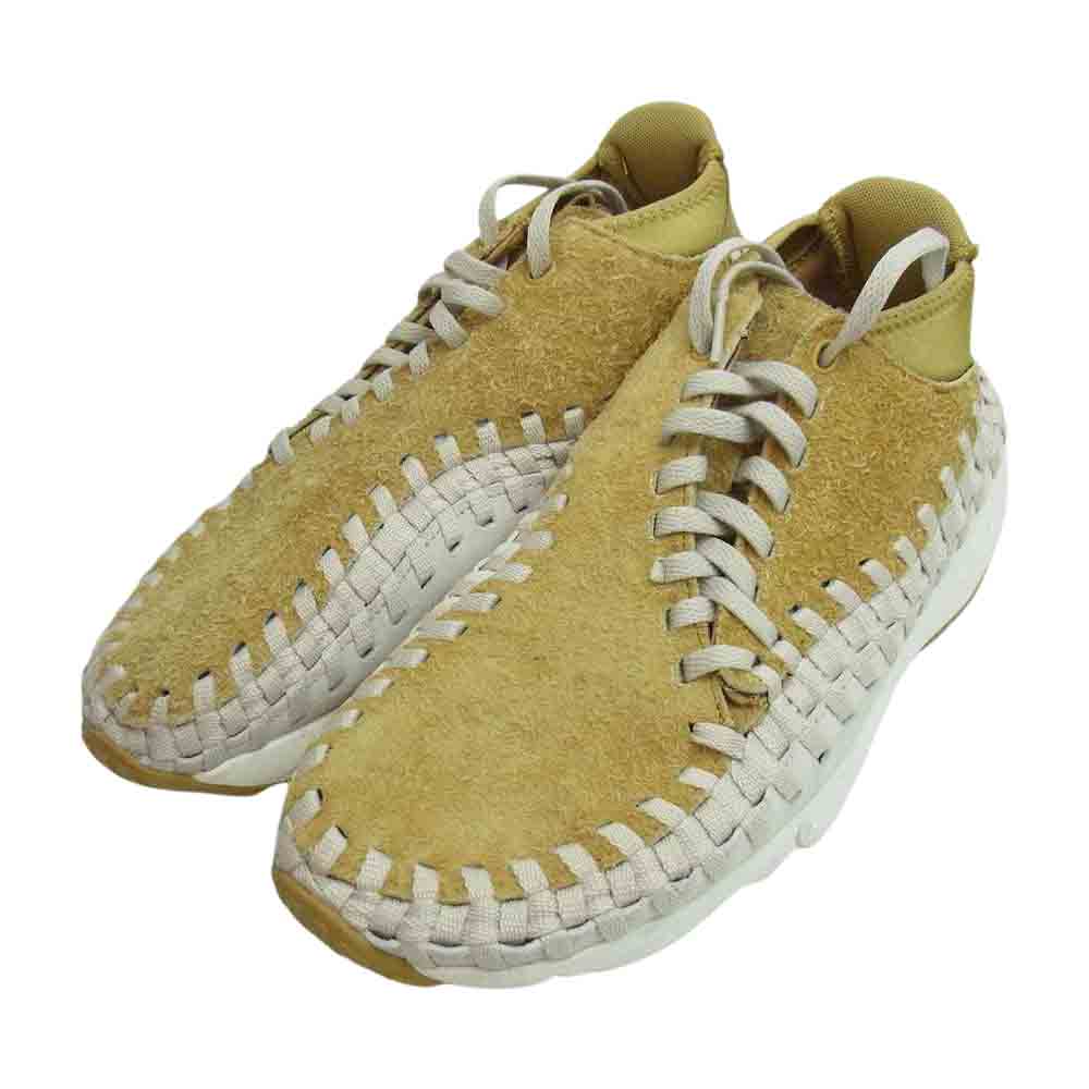 NIKE ナイキ 913929-700 AIR FOOTSCAPE WOVEN CHUKKA QS エア フットスケープ ウーブン チャッカ スニーカー ライトブラウン系 ホワイト系 27㎝【中古】