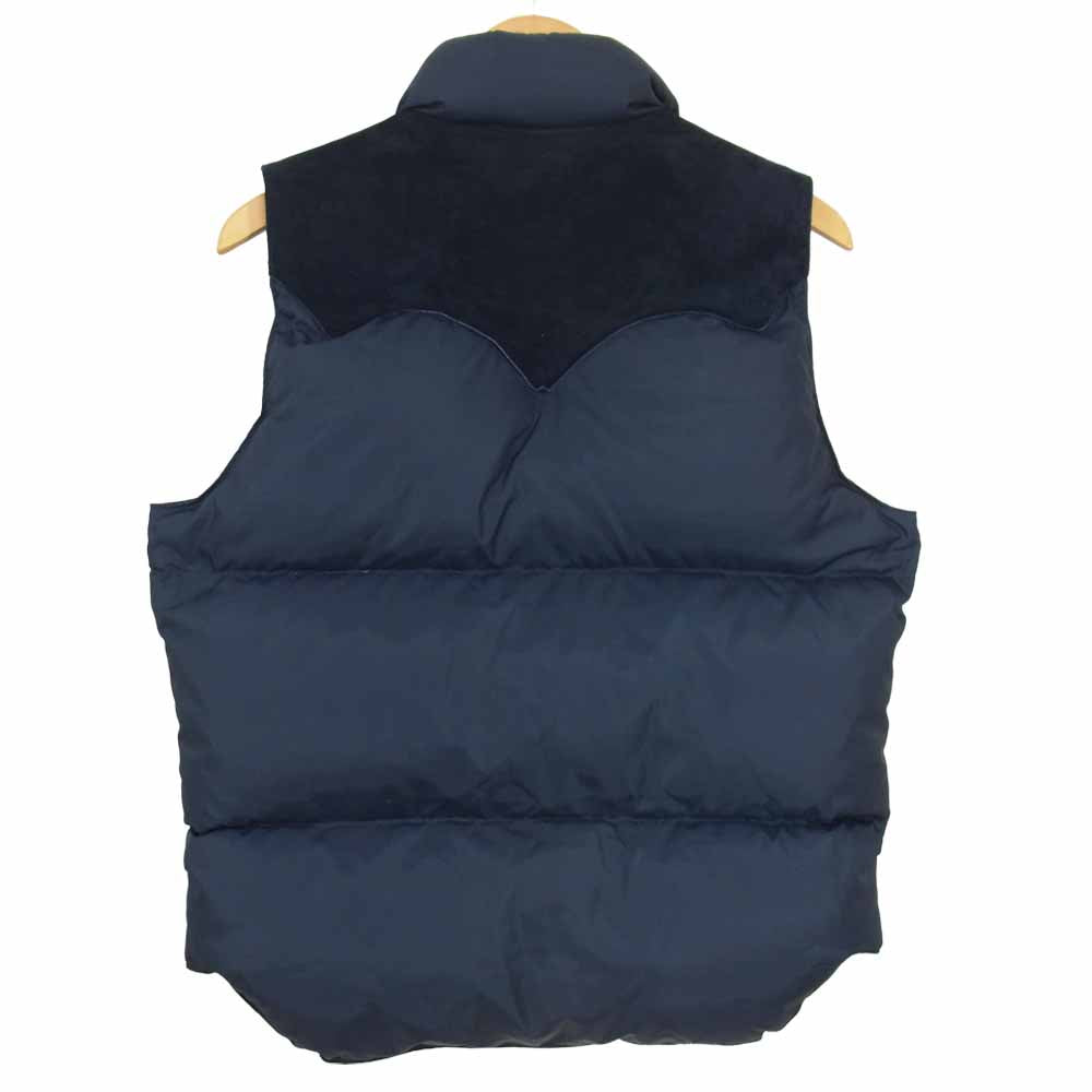 ロッキーマウンテンフェザーベッド 450-512 DOWN VEST ダウン ベスト ネイビー系 38【中古】