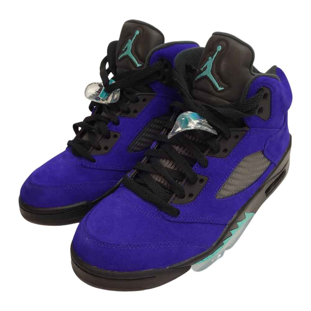 NIKE AIR JORDAN ナイキ ジョーダン 136027 500 5 RETRO レトロ スニーカー パープル系 26.5cm【美品】【中古】