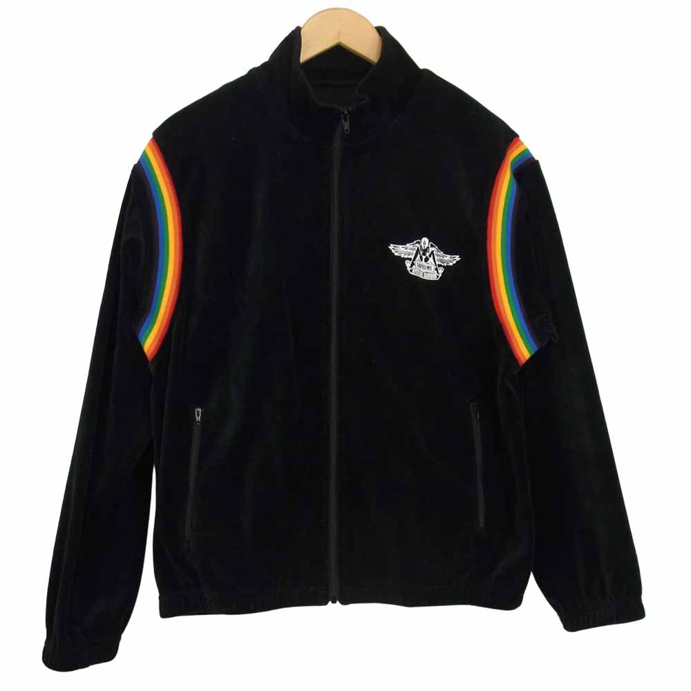 Supreme シュプリーム 21SS × HYSTERIC GLAMOUR ヒステリックグラマー VELOUR TRACK JACKET ベロア トラック ジャケット ブラック系 M【中古】