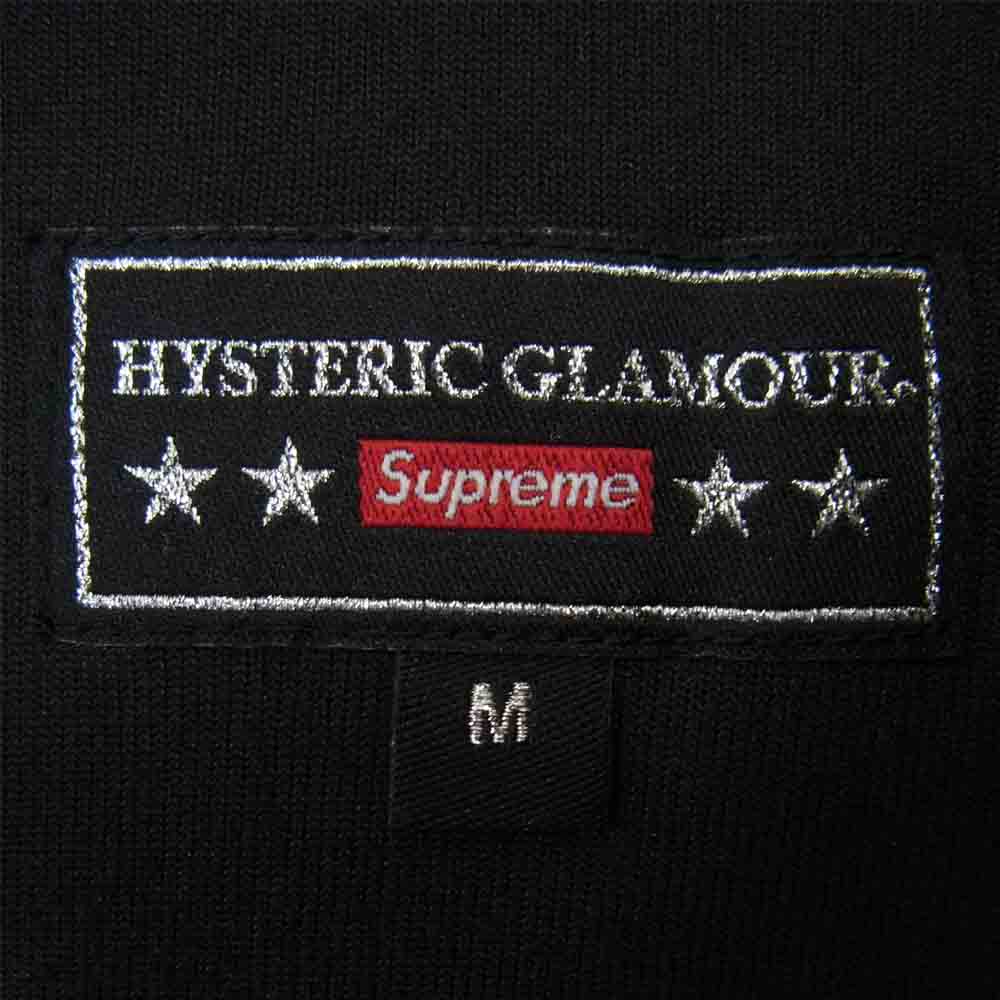 Supreme シュプリーム 21SS × HYSTERIC GLAMOUR ヒステリックグラマー VELOUR TRACK JACKET ベロア トラック ジャケット ブラック系 M【中古】