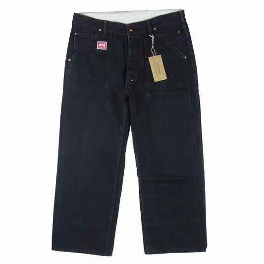 アトラクションズ WEARMASTERS 512 DOUBLE KNEE PAINTER PANTS ウエアマスターズ ダブルニー ペインター パンツ ブラック系 W34【中古】