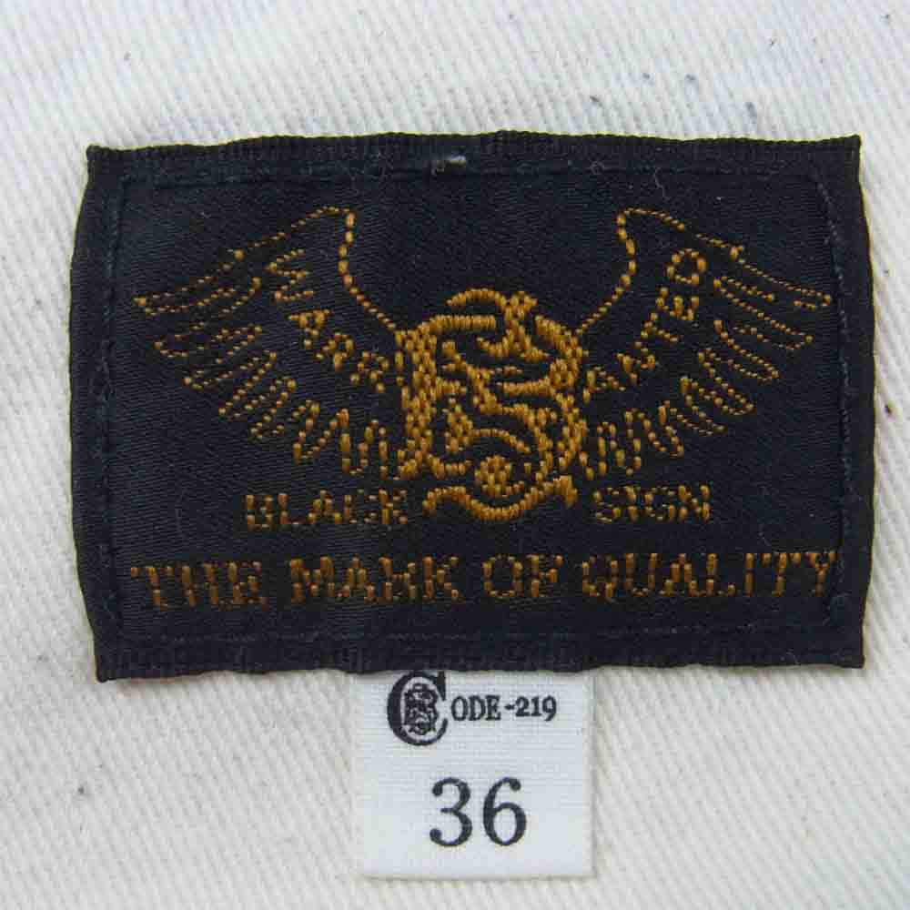 BLACK SIGN ブラックサイン BSFP-17511B Antique Chino Sheriff Breeches アンティーク チノ シェリフ ブリーチズ パンツ ベージュ系 36【中古】