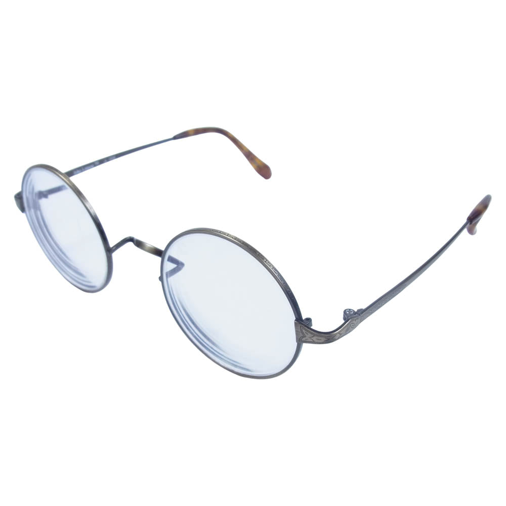 ジョンレノン JL-1036 度入り 丸型 眼鏡 アイウェア ブラウン系 46□24-141【中古】
