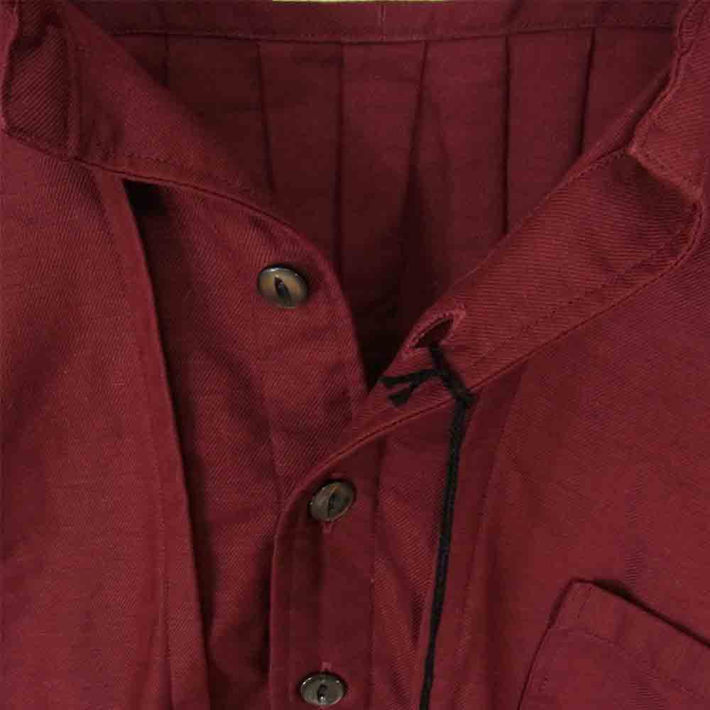 DJANGOATOUR ジャンゴアトゥール プルオーバー シャツ エンジ系 L【中古】