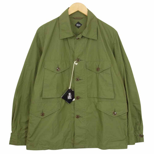 CORONA コロナ CS006-20-01 T-54 JAC SHIRT COTTON TYPEWRITER CLOTH ファティーグ シャツ ジャケット カーキ系 L【中古】