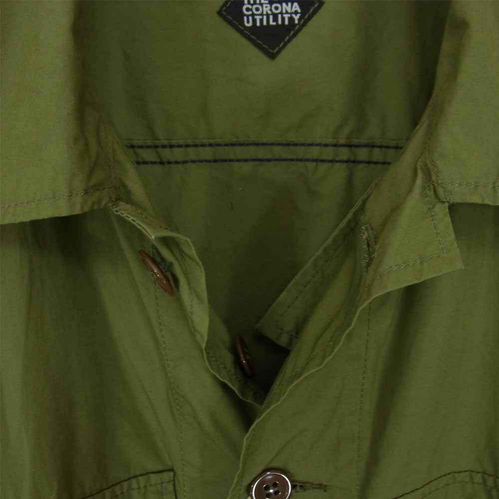 CORONA コロナ CS006-20-01 T-54 JAC SHIRT COTTON TYPEWRITER CLOTH ファティーグ シャツ ジャケット カーキ系 L【中古】