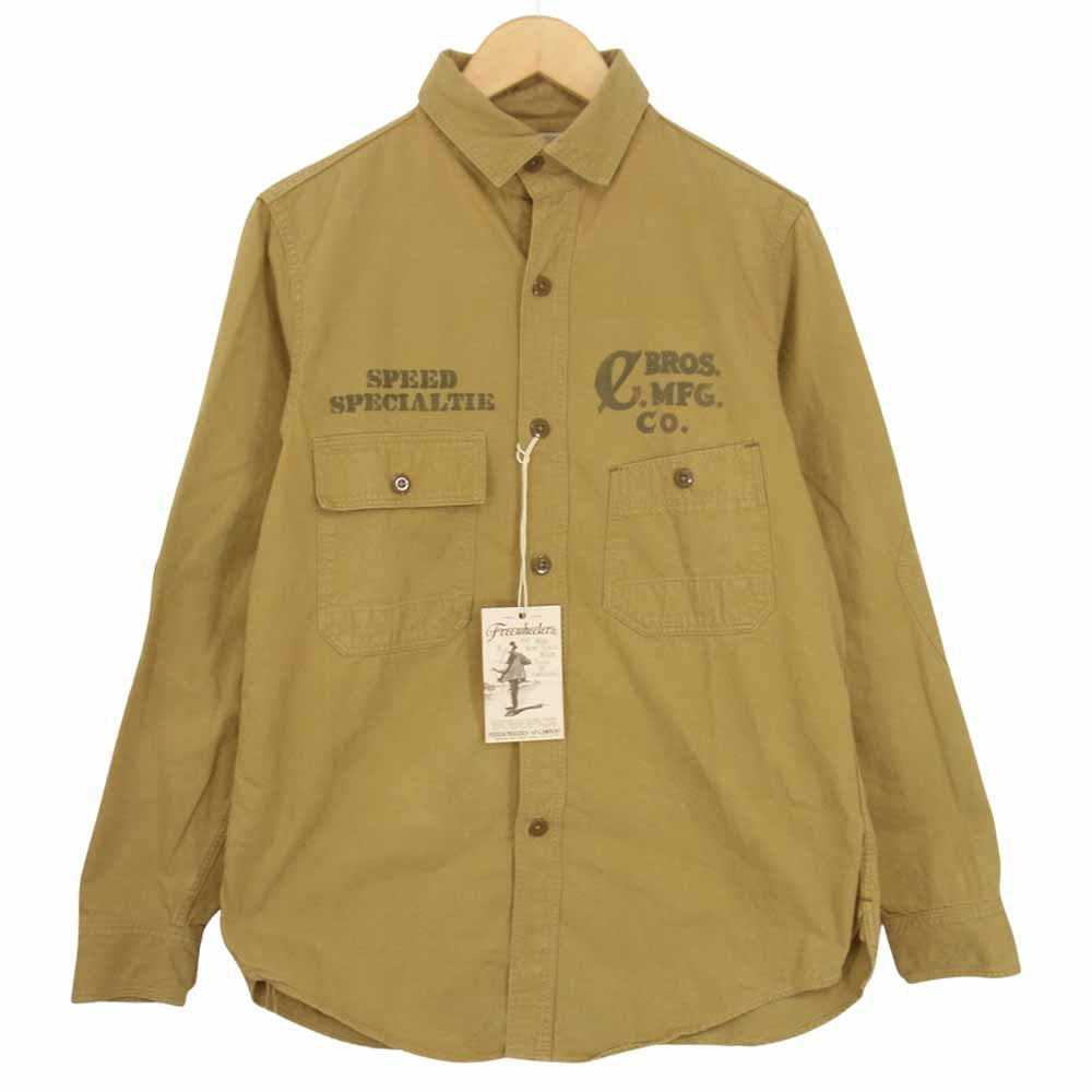 FREEWHEELERS フリーホイーラーズ FRONTY SPECIAL 1922 ワーク シャツ ベージュ系 16【中古】