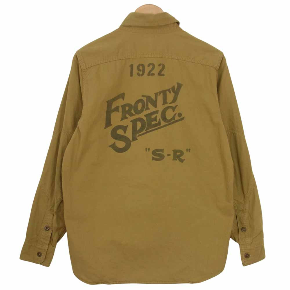 FREEWHEELERS フリーホイーラーズ FRONTY SPECIAL 1922 ワーク シャツ ベージュ系 16【中古】