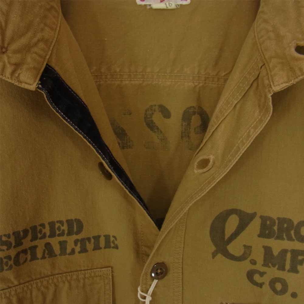 FREEWHEELERS フリーホイーラーズ FRONTY SPECIAL 1922 ワーク シャツ ベージュ系 16【中古】