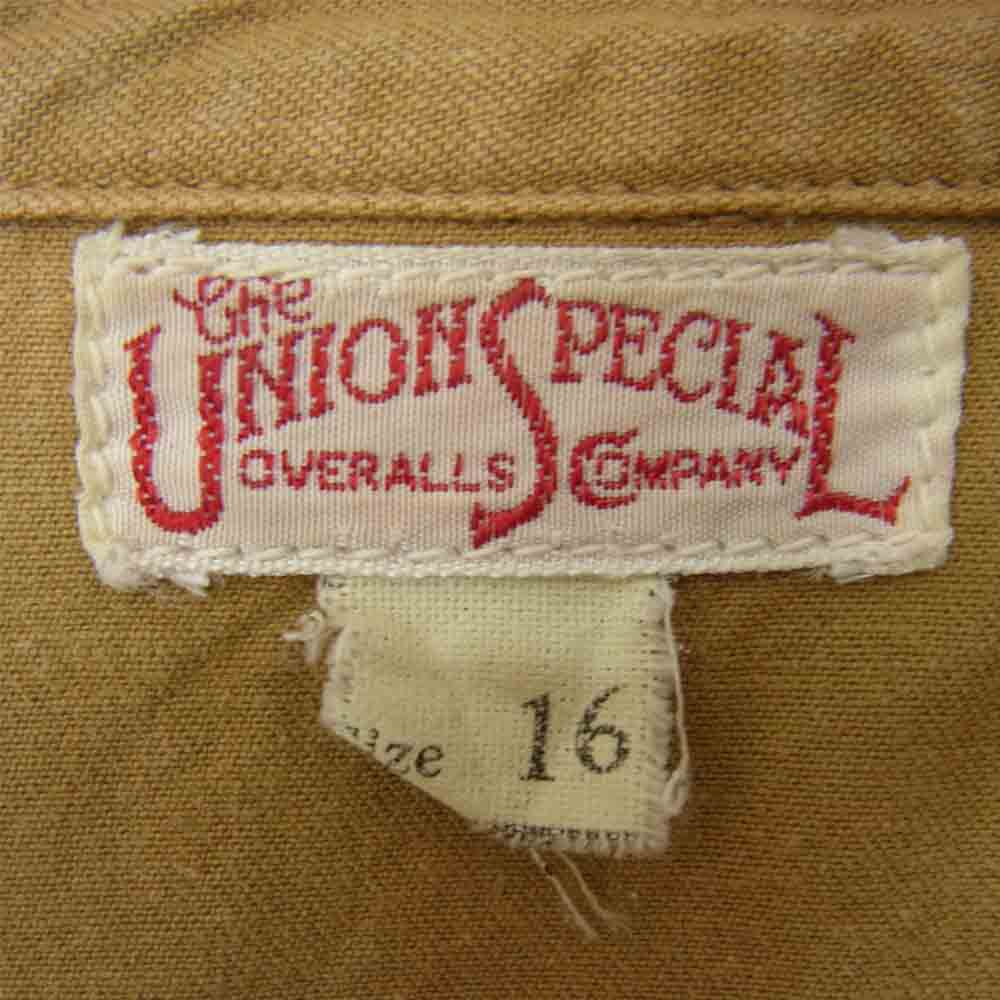 FREEWHEELERS フリーホイーラーズ FRONTY SPECIAL 1922 ワーク シャツ ベージュ系 16【中古】