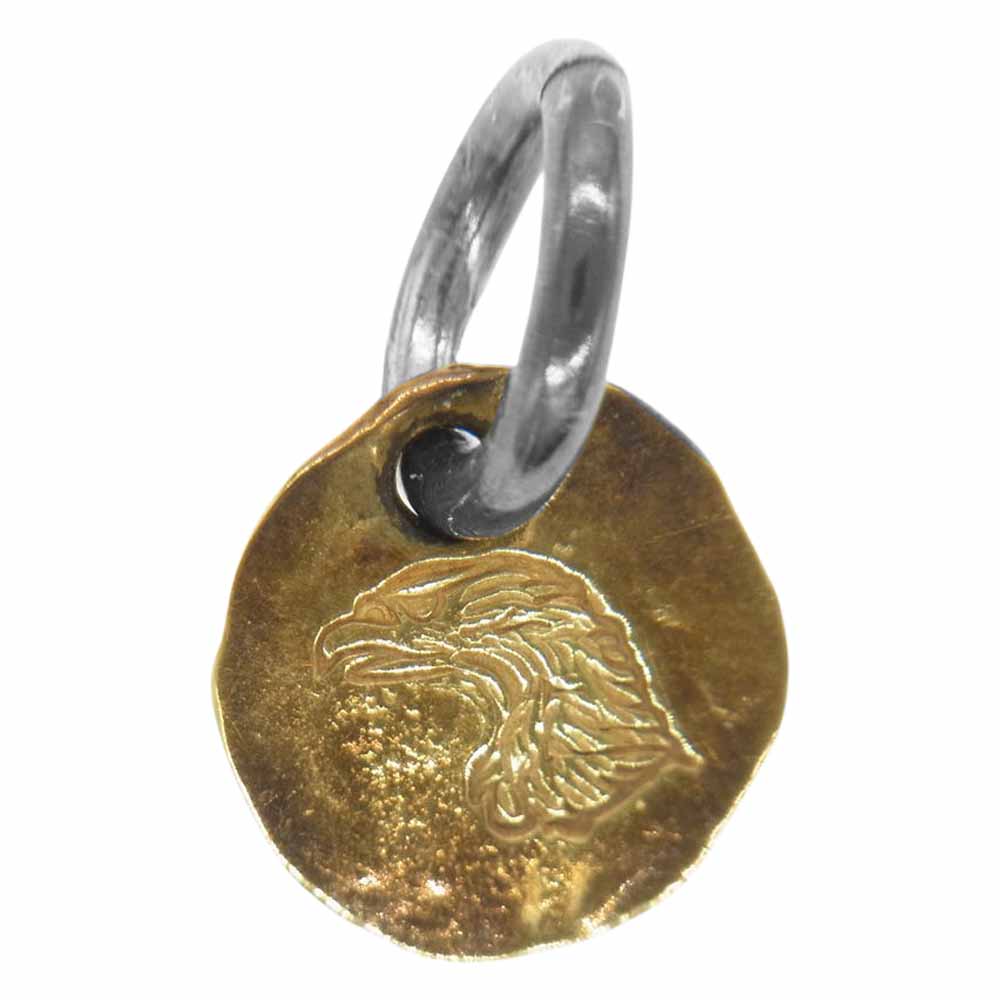 LARRY SMITH ラリースミス 18K EAGLE FACE MEDAL XS 18金 イーグル フェイス メダル トップ ゴールド系【中古】