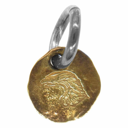 LARRY SMITH ラリースミス 18K EAGLE FACE MEDAL XS 18金 イーグル フェイス メダル トップ ゴールド系【中古】