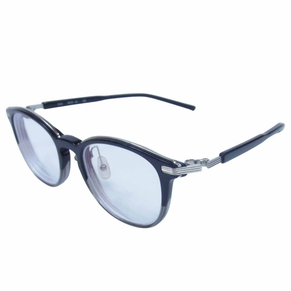 フォーナインズ M104 度入り コンビ ボストン 眼鏡 アイウェア ブラック系 50□20-134【中古】