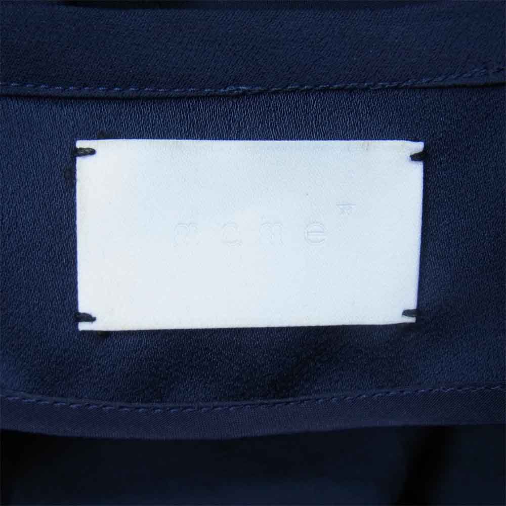 マメ MM15SS DR042 マメクロゴウチ Mame Kurogouchi レース切替 半袖ワンピース ネイビー系 1【中古】