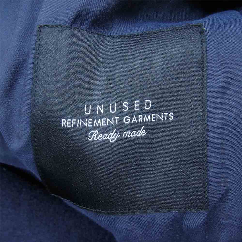 UNUSED アンユーズド 15AW US0983 カットオフウール チェスターコート ダークネイビー系 3【中古】