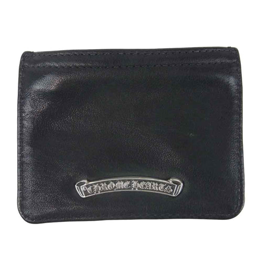 CHROME HEARTS クロムハーツ（原本有） 3?4 チェンジパース コインケース レザー ブラック系【中古】