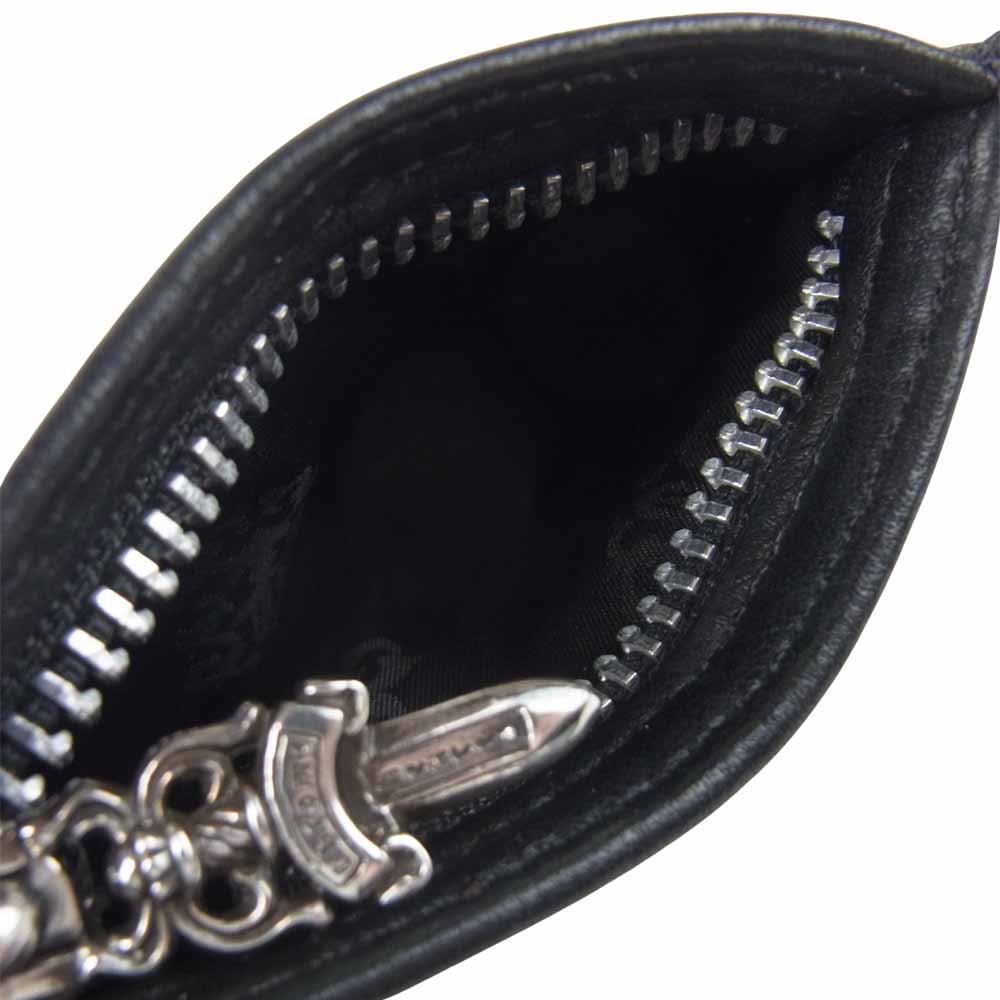 CHROME HEARTS クロムハーツ（原本有） 3?4 チェンジパース コインケース レザー ブラック系【中古】