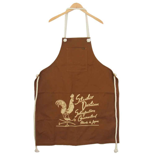 STUDIO D’ARTISAN ステュディオダルチザン エプロン ブラウン系【美品】【中古】