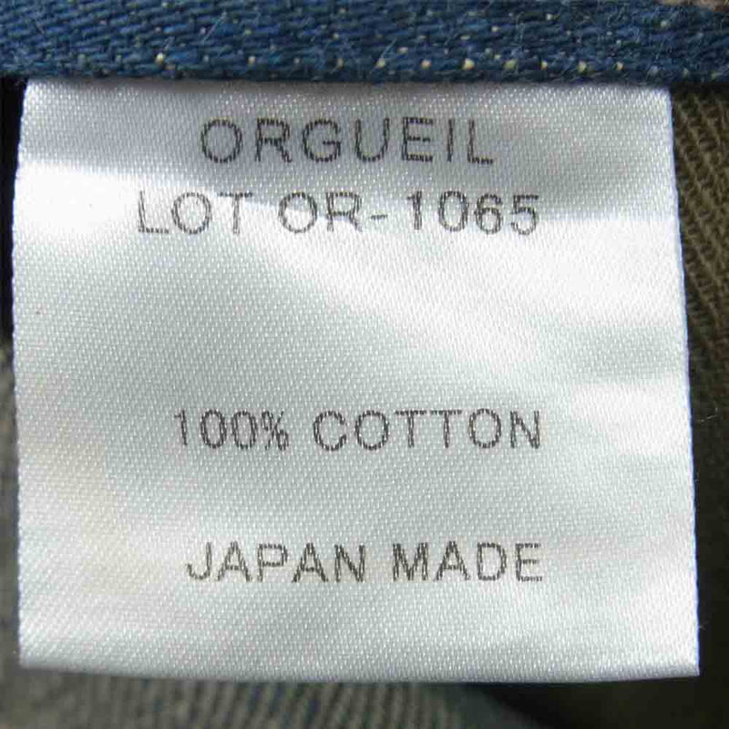 ORGUEIL オルゲイユ OR-1065 Denim Work Pants デニム ワーク パンツ 日本製 インディゴブルー系 31【中古】