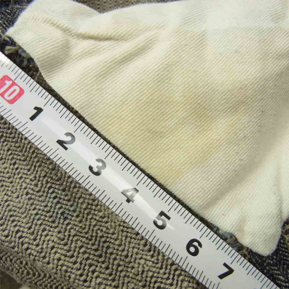 ORGUEIL オルゲイユ OR-1073B French Work Trousers フレンチ ワーク トラウザー ヘリンボーン パンツ グレー系 31【中古】