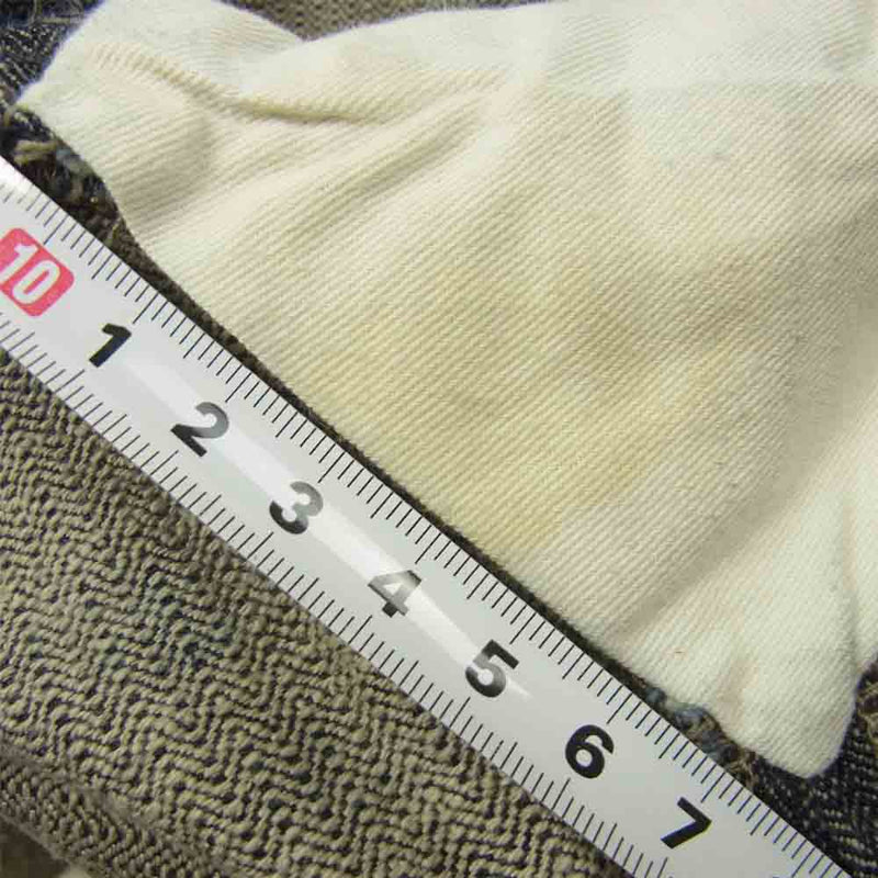 ORGUEIL オルゲイユ OR-1073B French Work Trousers フレンチ ワーク トラウザー ヘリンボーン パンツ グレー系 31【中古】