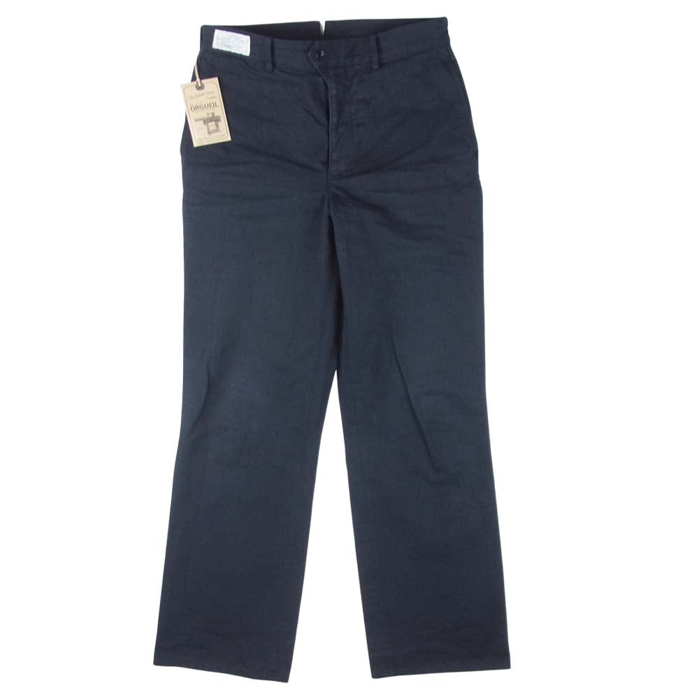 ORGUEIL オルゲイユ OR-1071B French Railroad Pants フレンチ レイルロード パンツ ブラック系 31【中古】
