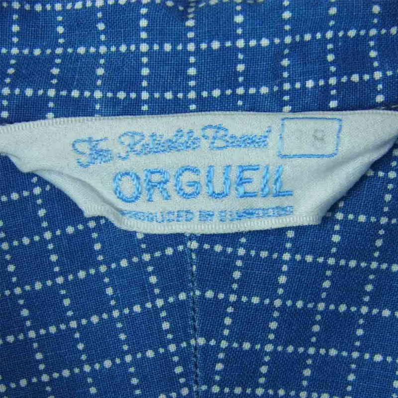 ORGUEIL オルゲイユ OR-5058U Wabash Shirt ウォバッシュ チェック 長袖 シャツ インディゴブルー系 38【中古】