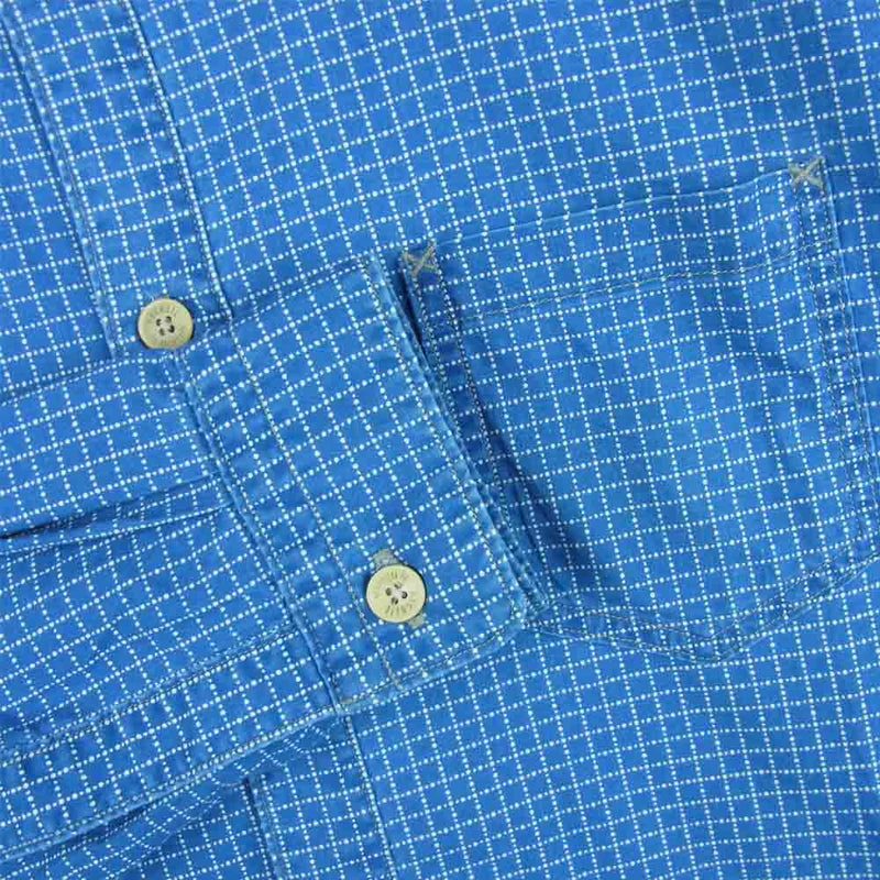 ORGUEIL オルゲイユ OR-5058U Wabash Shirt ウォバッシュ チェック 長袖 シャツ インディゴブルー系 38【中古】