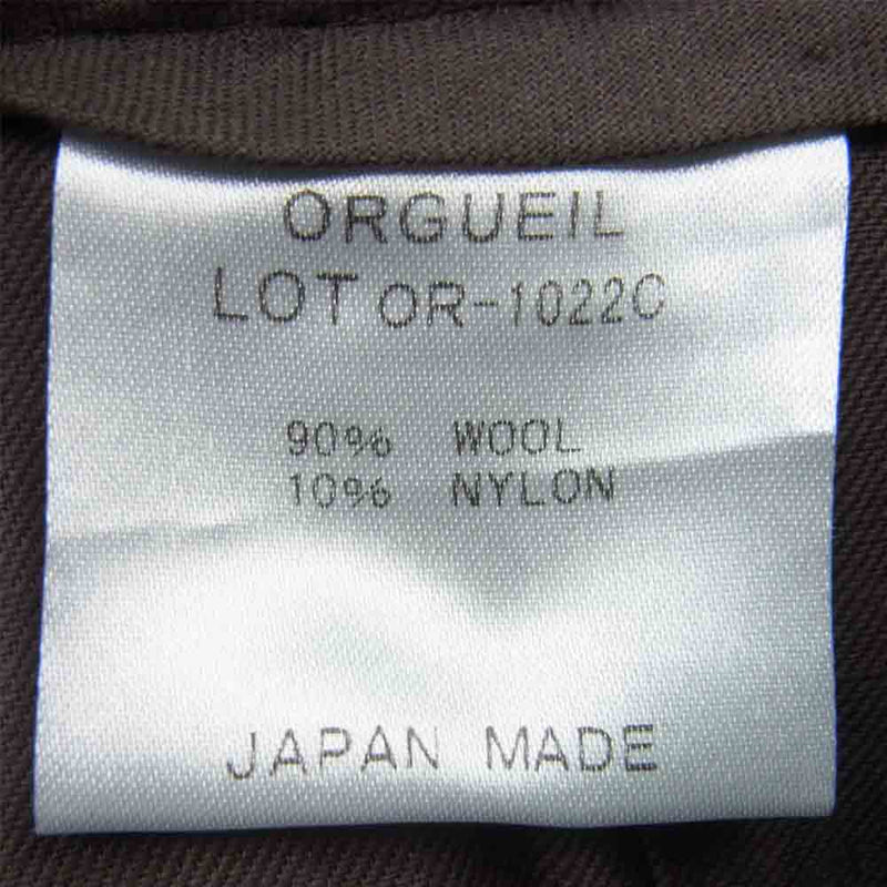 ORGUEIL オルゲイユ OR-1022C Shooting Trousers シューティング トラウザー パンツ 日本製 ブラウン系 34【中古】